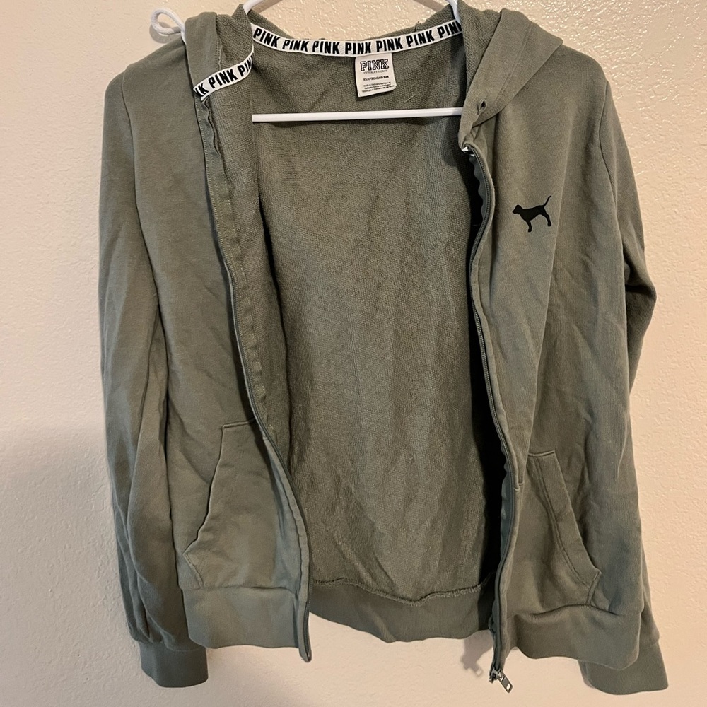 Pink zip up hoodie